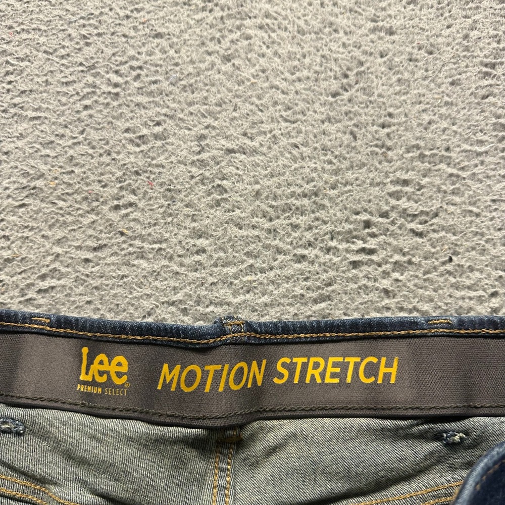 Lee Extreme Motion Jeans Mens 36x34 Blue Cotton Denim Tapered Workwear Stretch - Picture 3 of 10